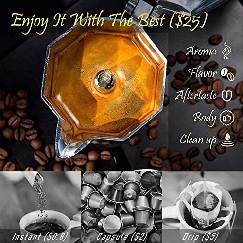 Italian Moka Pot Gift Set – 6 Cups- Homelistsplus