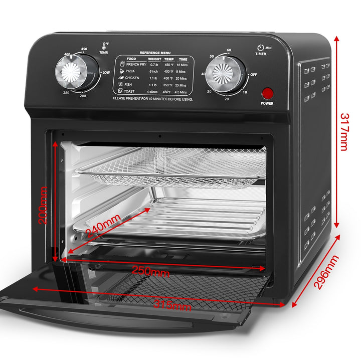 12-Liter Air Fryer with Dual Knob Control - Homelistsplus 