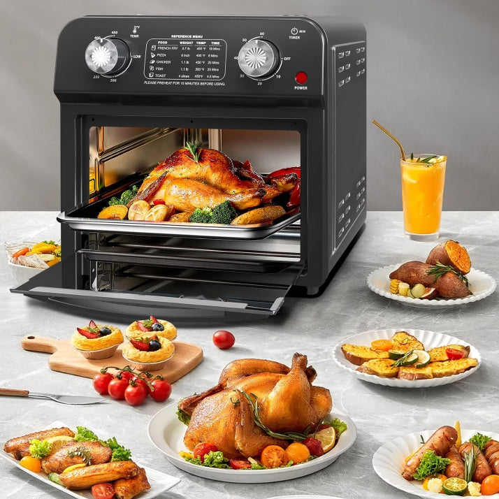 12-Liter Air Fryer with Dual Knob Control - Homelistsplus 