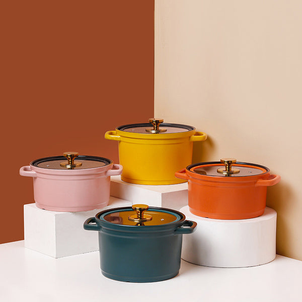 Nordic Large Stock Pot Stylish Glaze - Homelistsplus